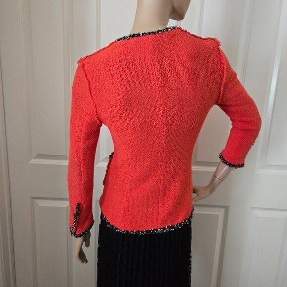 Zara Boucle Blazer Cardigan SZ S - Picture 3 of 10